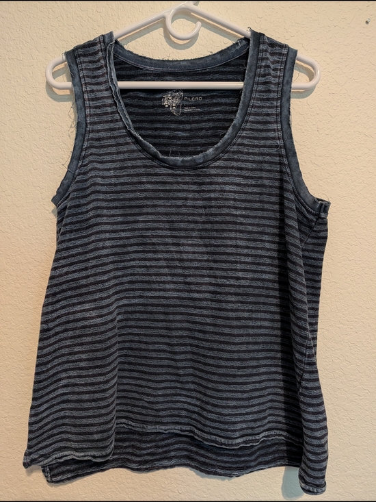 Pilcro Tops - Pilcro  Anthropologie Charcoal and Heather Gray Striped Tank Top
